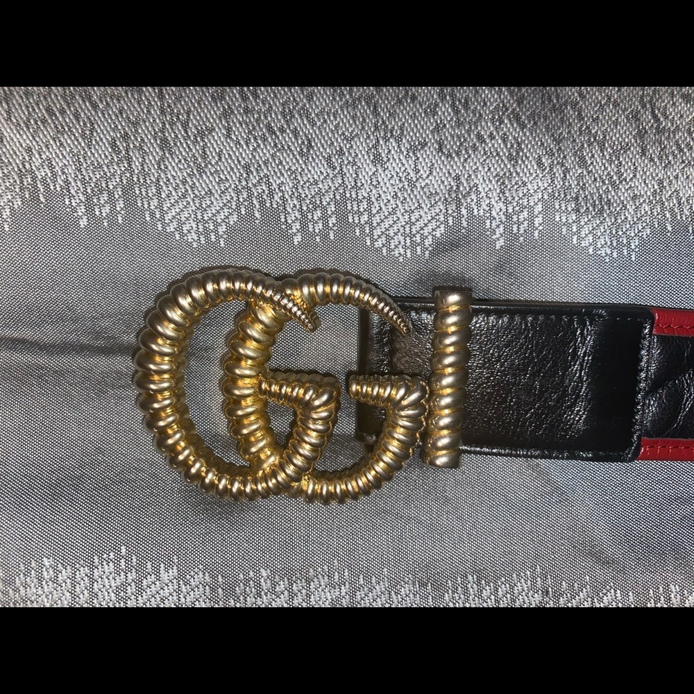 Gucci belt with torch double G buckle